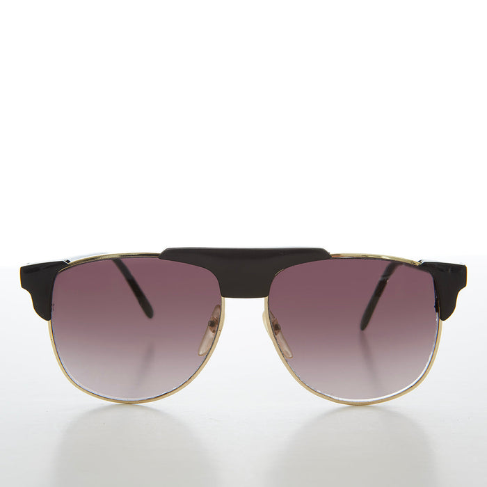 SUNGLASS MUSEUM Square Unisex 80s Vintage Sunglasses - Kennith