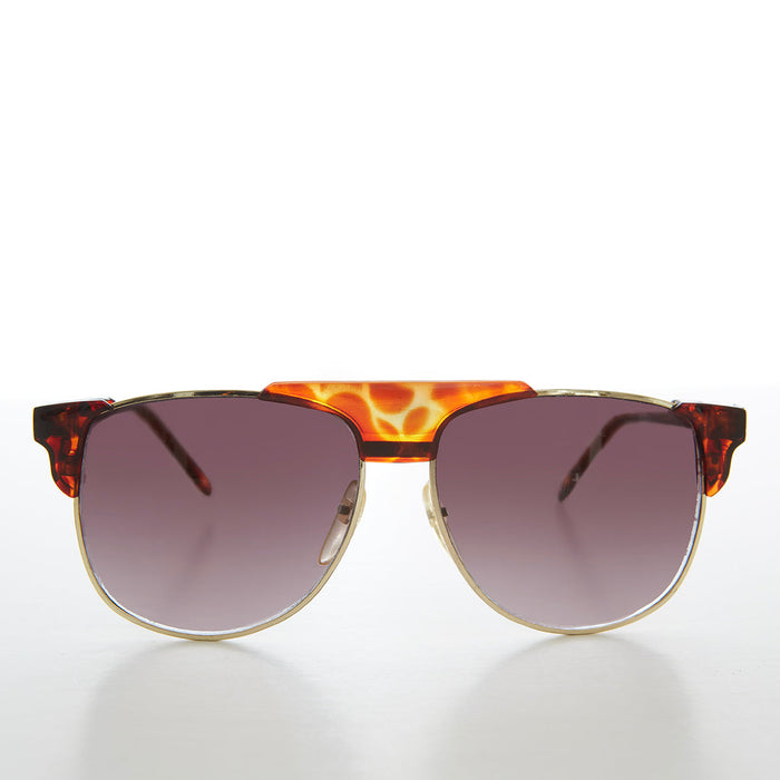 SUNGLASS MUSEUM Square Unisex 80s Vintage Sunglasses - Kennith