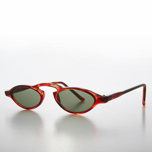 image of sunglasses model SUNGLASS MUSEUM Small Slim Edgy Rare 90s Sleek Vintage Sunglass - Khloe