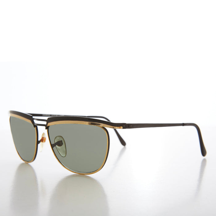 SUNGLASS MUSEUM Unisex Gold Vintage 90s Sunglasses - Kilkea