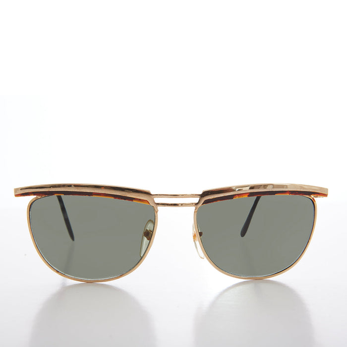SUNGLASS MUSEUM Unisex Gold Vintage 90s Sunglasses - Kilkea