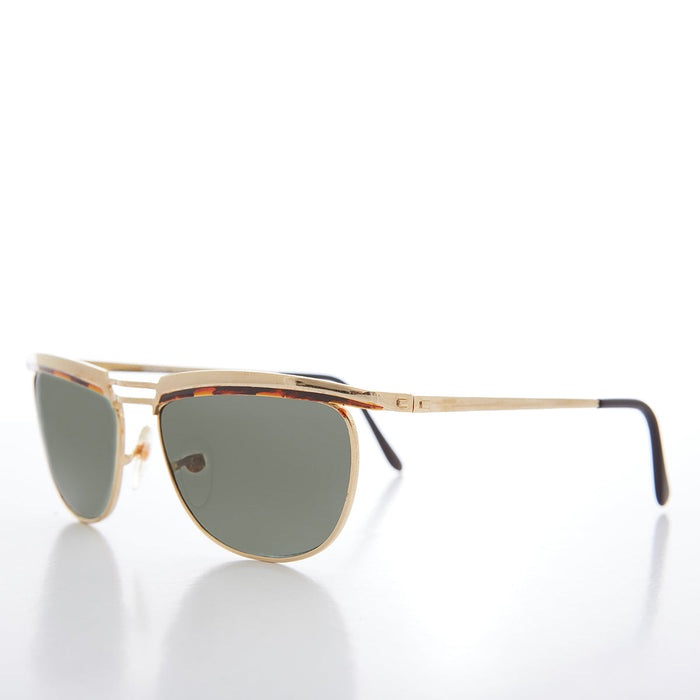 SUNGLASS MUSEUM Unisex Gold Vintage 90s Sunglasses - Kilkea