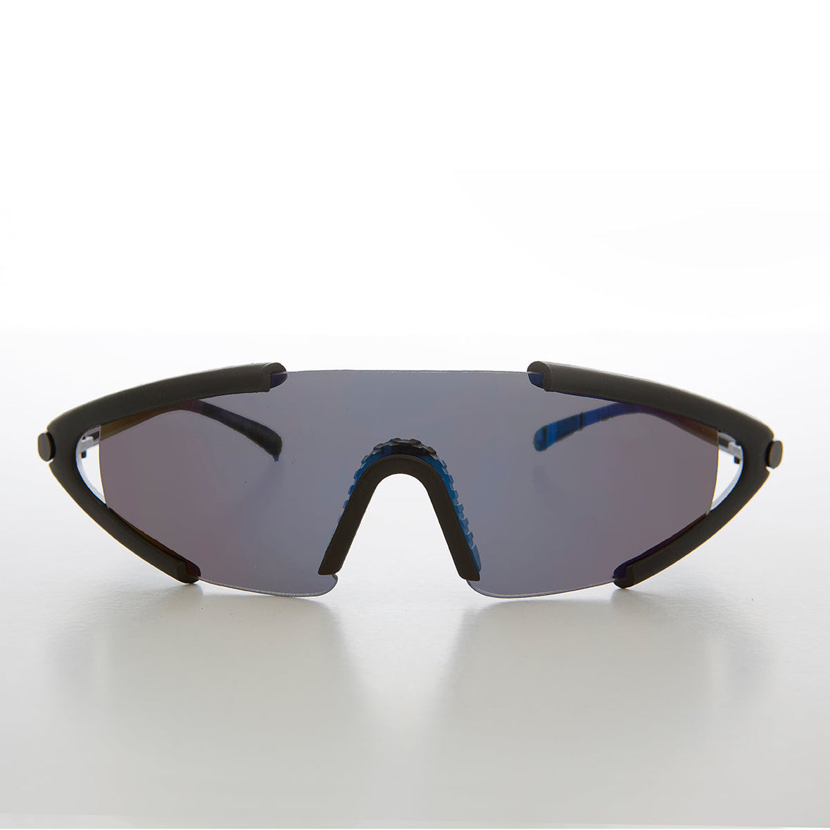 SUNGLASS MUSEUM Futuristic Shield Wrap Around Sunglasses Kimye