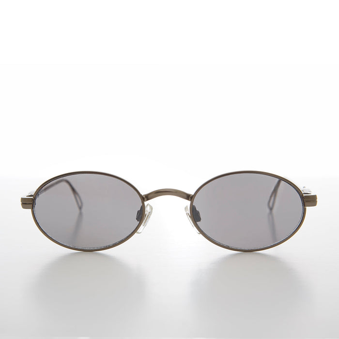 image of sunglasses model SUNGLASS MUSEUM SUNGLASS MUSEUM Oval 90s Vintage Sunglass with Intricate Temple - Kit