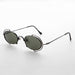 image of sunglasses model SUNGLASS MUSEUM SUNGLASS MUSEUM Tiny Oval 90s Metal Vintage Sunglasses - Klaus