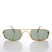 SUNGLASS MUSEUM Skinny Sporty Curved Vintage Aviator Sunglass - Kobe - Product image