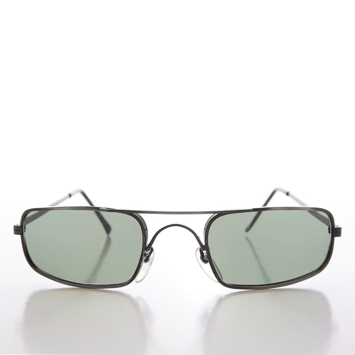 SUNGLASS MUSEUM Skinny Sporty Curved Vintage Aviator Sunglass - Kobe - Product image