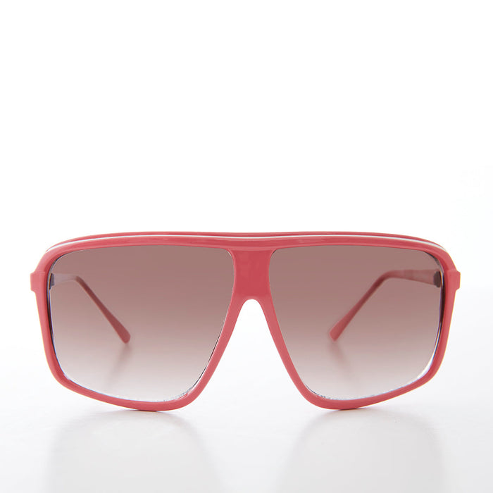 SUNGLASS MUSEUM Large Square Aviator Vintage Sunglasses - Kreski