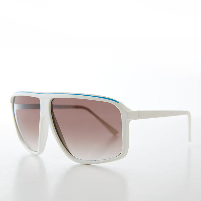 SUNGLASS MUSEUM Large Square Aviator Vintage Sunglasses - Kreski