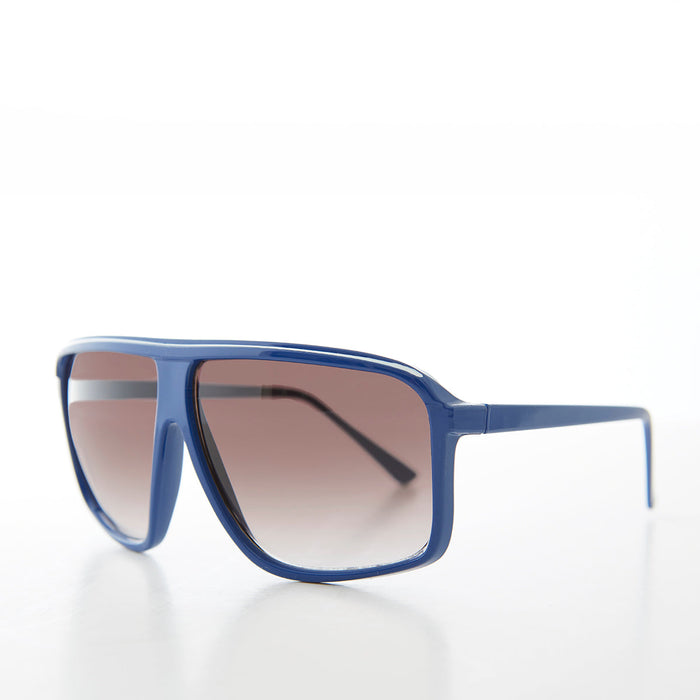 SUNGLASS MUSEUM Large Square Aviator Vintage Sunglasses - Kreski