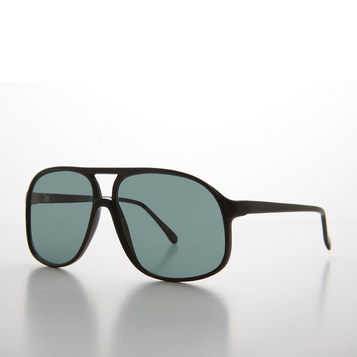 SUNGLASS MUSEUM Large Square Polarized 80s Aviator Sunglass - Kyoto