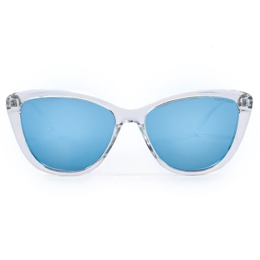 TOPFOXX Kara - Mirrored Blue Cat Eye Sunglasses - Product image