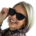 TOPFOXX Kara - Black Cat Eye Sunglasses - Product image