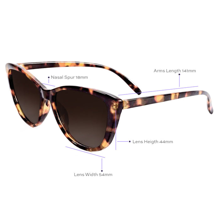 TOPFOXX Kara - Tortoise Cat Eye Sunglasses - Product image
