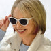 TOPFOXX Kara - White Cat Eye Sunglasses - Product image