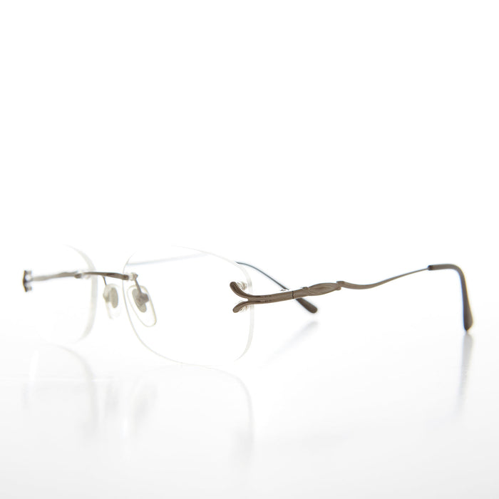 SUNGLASS MUSEUM Fancy Rimless Reading Glasses - Lamont