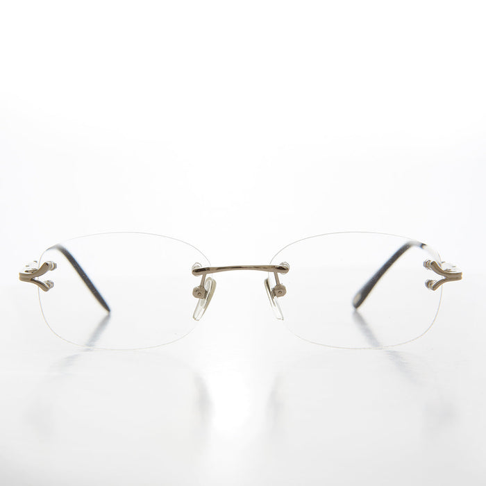 SUNGLASS MUSEUM Fancy Rimless Reading Glasses - Lamont