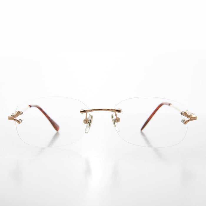 SUNGLASS MUSEUM Fancy Rimless Reading Glasses - Lamont