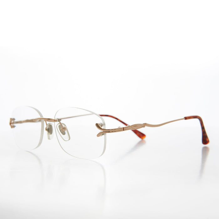 SUNGLASS MUSEUM Fancy Rimless Reading Glasses - Lamont
