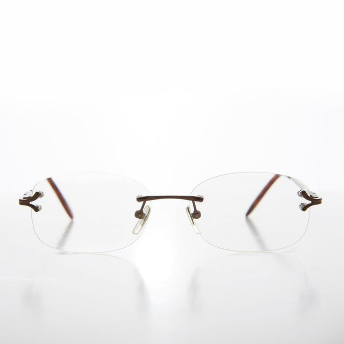SUNGLASS MUSEUM Fancy Rimless Reading Glasses - Lamont