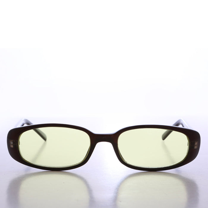SUNGLASS MUSEUM 90s Mod Rectangular Sunglass Color Lens - Landis