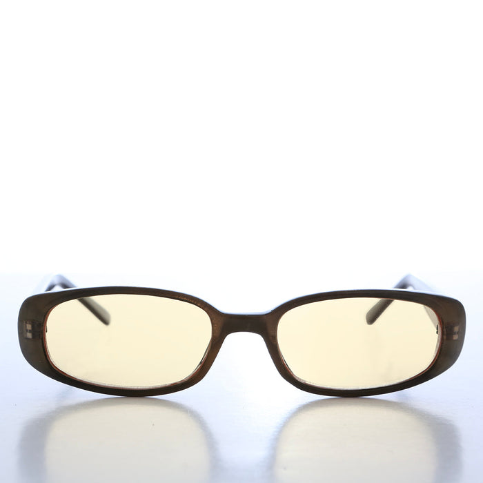 SUNGLASS MUSEUM 90s Mod Rectangular Sunglass Color Lens - Landis