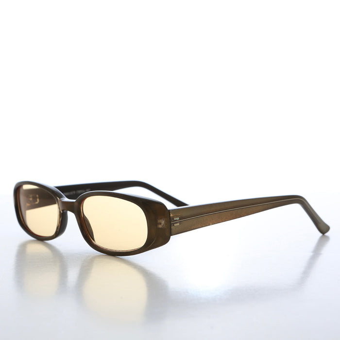 SUNGLASS MUSEUM 90s Mod Rectangular Sunglass Color Lens - Landis