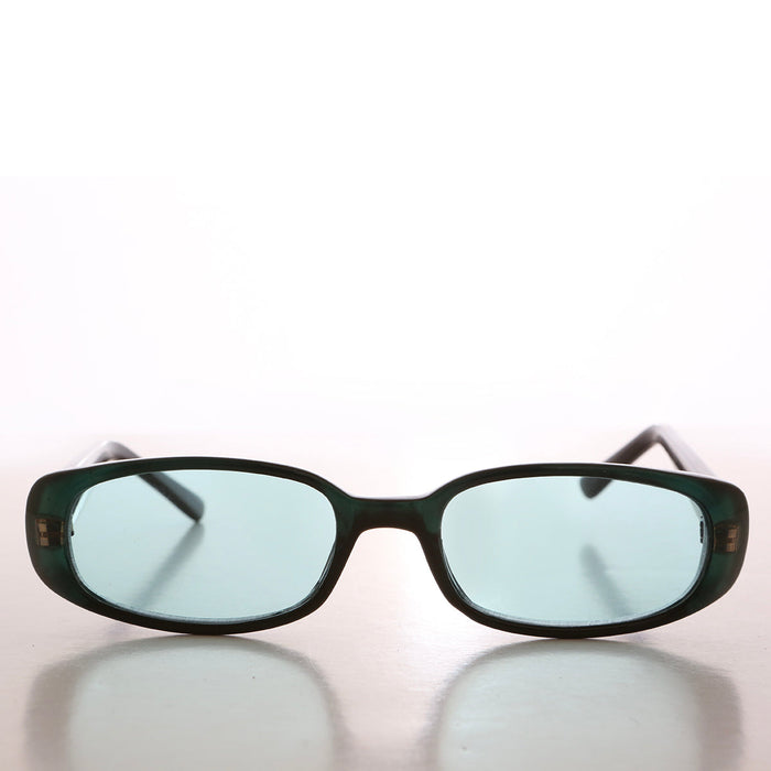 SUNGLASS MUSEUM 90s Mod Rectangular Sunglass Color Lens - Landis