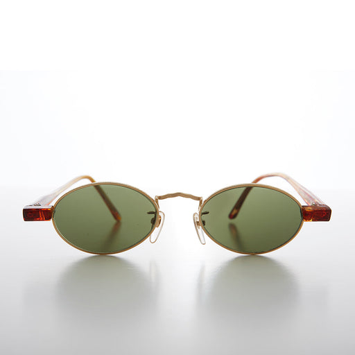 image of sunglasses model SUNGLASS MUSEUM Small Oval Spectacle Style Vintage Sunglass Optical Quality - Larkin