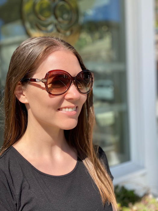 LE192006 BR-B Leah. S Sunglasses