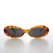 image of sunglasses model SUNGLASS MUSEUM Narrow Oval Cat Eye 90s Vintage Sunglass - Leanne