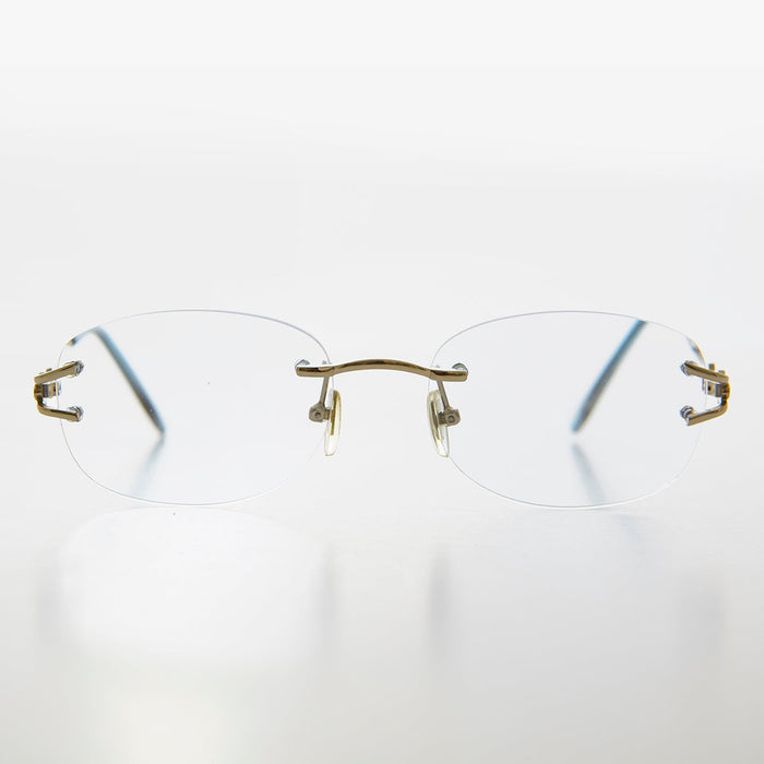 SUNGLASS MUSEUM Oval Rimless Colored Lens Readers - Leona