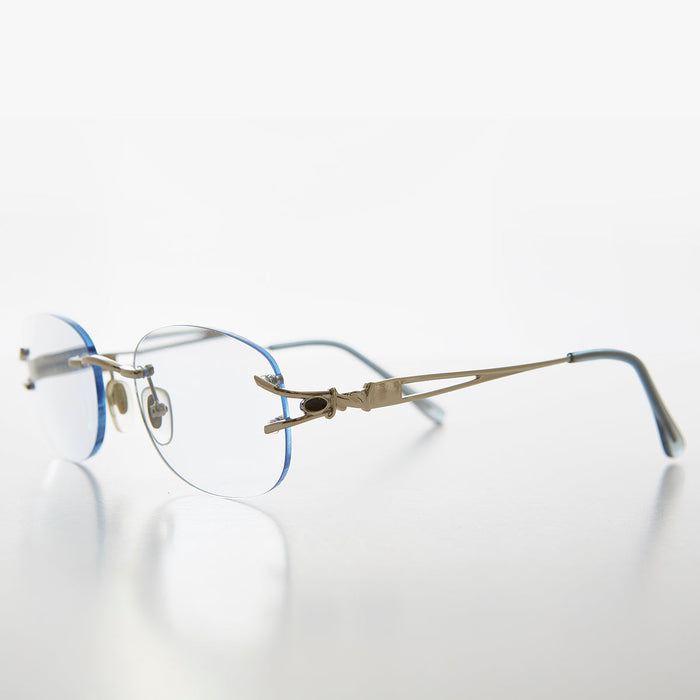 SUNGLASS MUSEUM Oval Rimless Colored Lens Readers - Leona