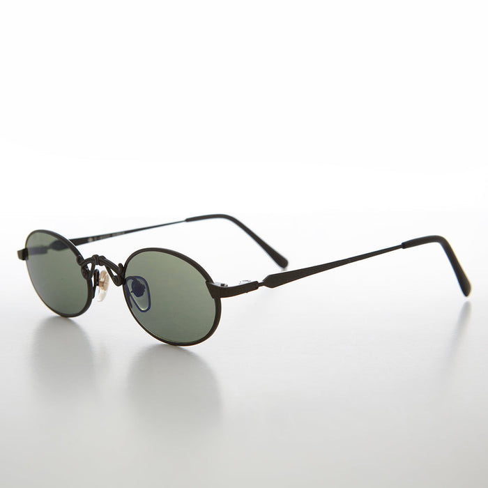 SUNGLASS MUSEUM Small Oval Victorian Steampunk 90s Sunglass - Leon 1