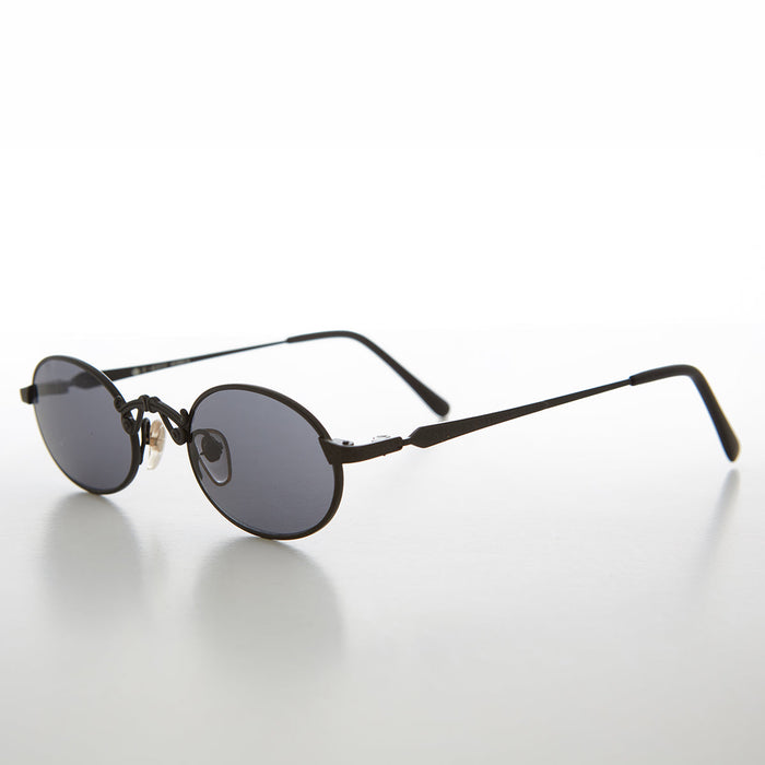 SUNGLASS MUSEUM Small Oval Victorian Steampunk 90s Sunglass - Leon 1