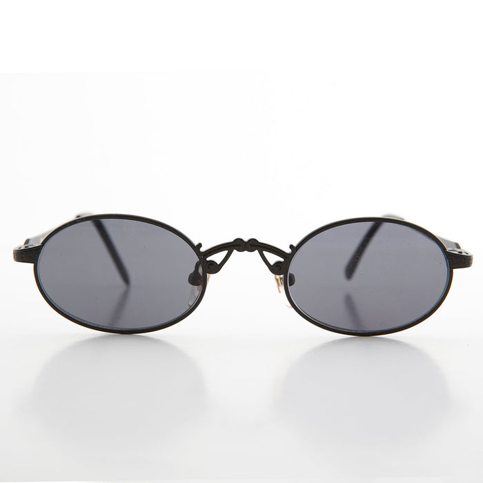 SUNGLASS MUSEUM Small Oval Victorian Steampunk 90s Sunglass - Leon 1