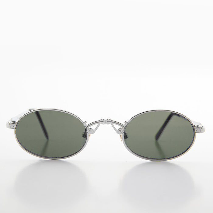 SUNGLASS MUSEUM Small Oval Victorian Steampunk 90s Sunglass - Leon 1