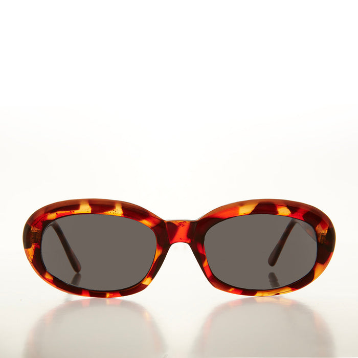 Mod 90s Oval Simple Sunglasses - Lilia