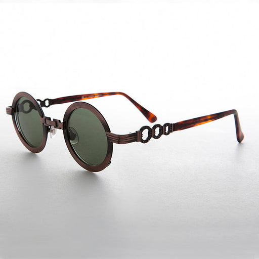 SUNGLASS MUSEUM Round Vintage Sunglass with Chain Bridge - Link - Product image