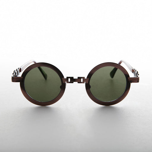 SUNGLASS MUSEUM Round Vintage Sunglass with Chain Bridge - Link - Product image