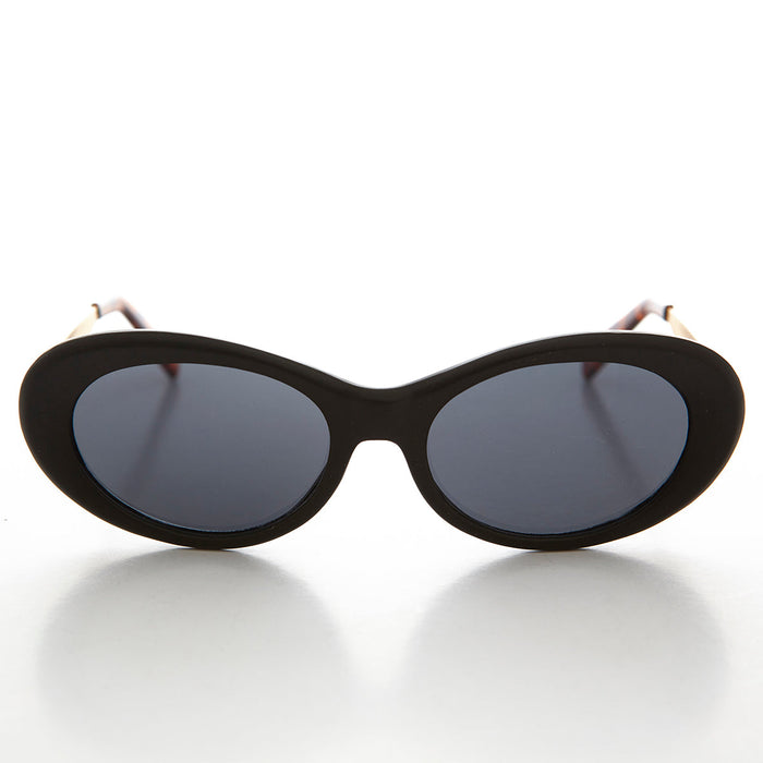 SUNGLASS MUSEUM Oval Mod Punk Cateye 90s Vintage Sunglass - Loretta