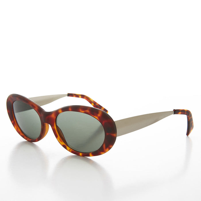 image of sunglasses model SUNGLASS MUSEUM SUNGLASS MUSEUM Oval Mod Punk Cateye 90s Vintage Sunglass - Loretta