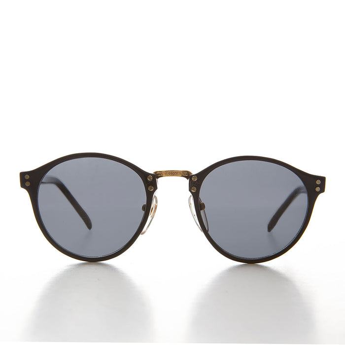 SUNGLASS MUSEUM Classic Round Pantos Vintage Sunglass with Metal Bridge - Luca