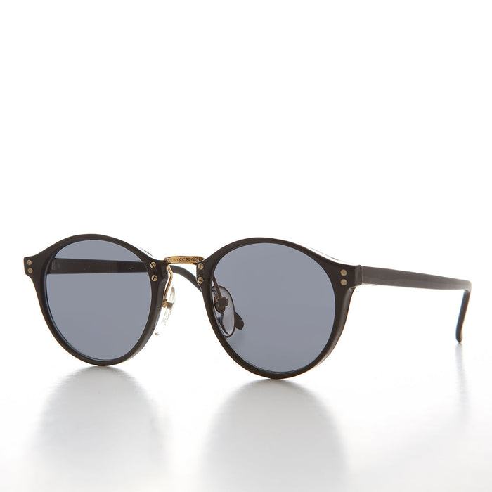 SUNGLASS MUSEUM Classic Round Pantos Vintage Sunglass with Metal Bridge - Luca