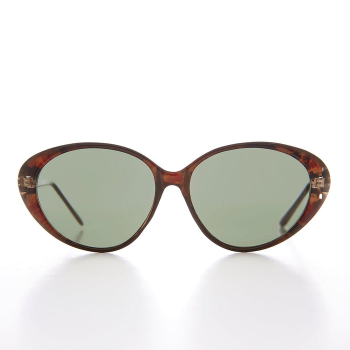 SUNGLASS MUSEUM Large Oval Cat Eye Sunglass - Luxx