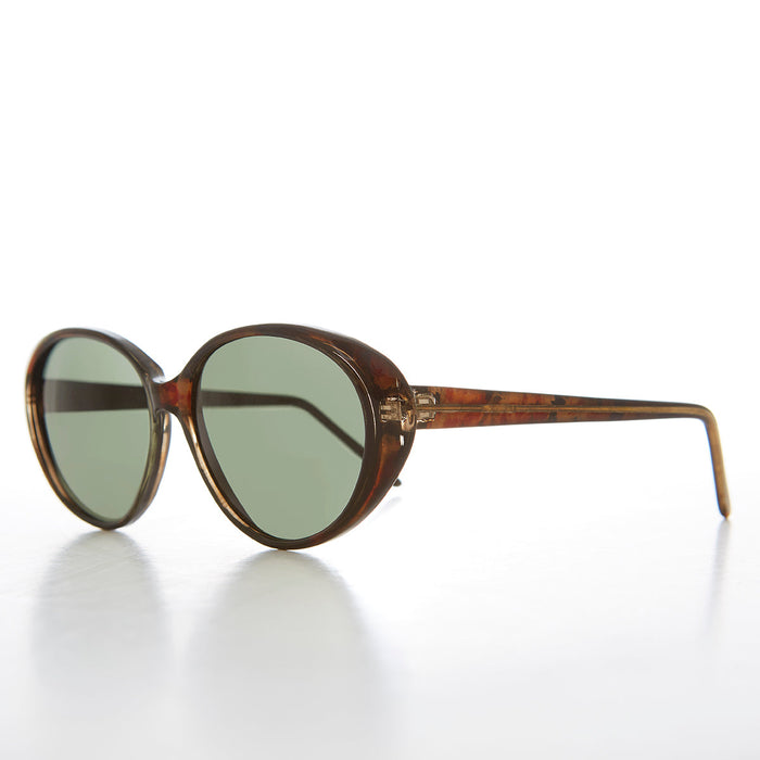 SUNGLASS MUSEUM Large Oval Cat Eye Sunglass - Luxx