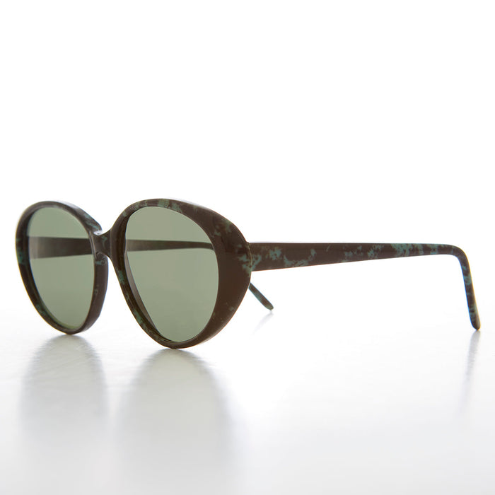 SUNGLASS MUSEUM Large Oval Cat Eye Sunglass - Luxx