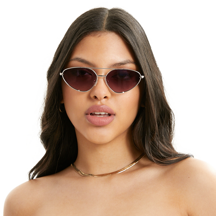 TOPFOXX Sunglasses Lucky Star - Ruby & Silver