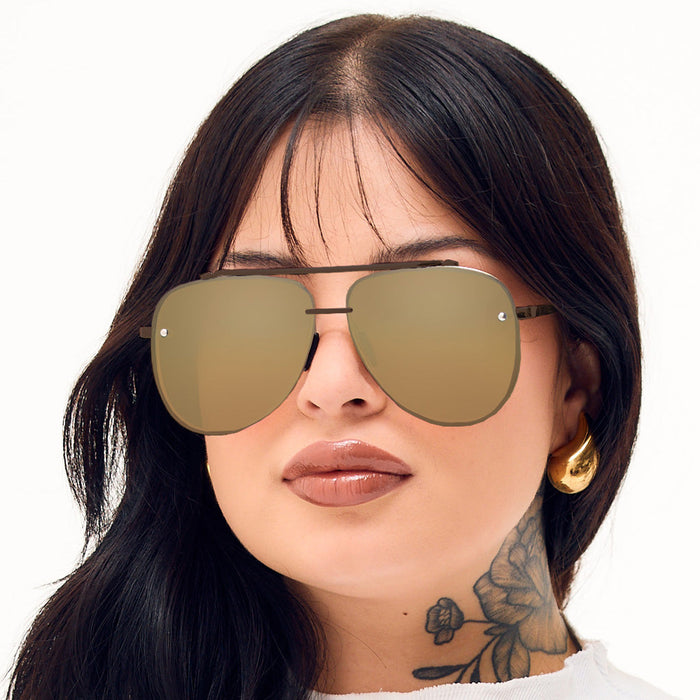 Luna - Tangle Free - Copper Aviator Sunglasses
