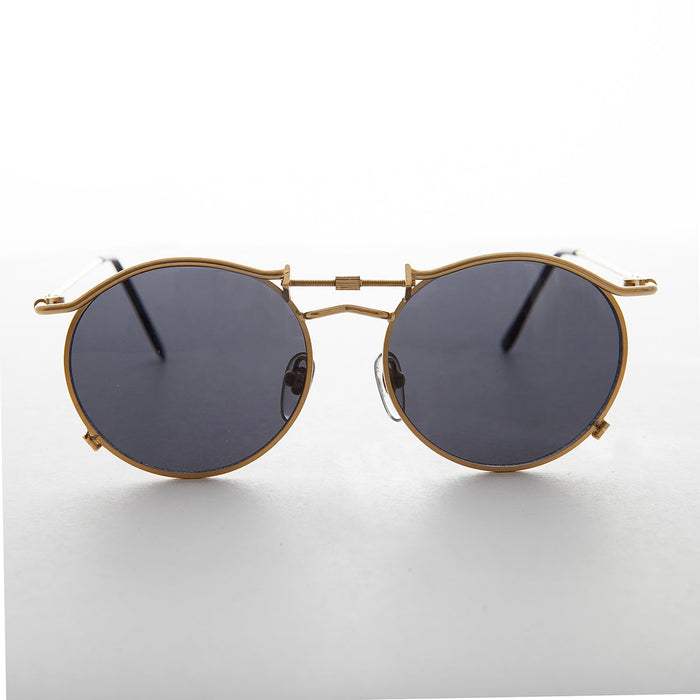 SUNGLASS MUSEUM Round 90s Goth Vintage Sunglass - Mackaveli